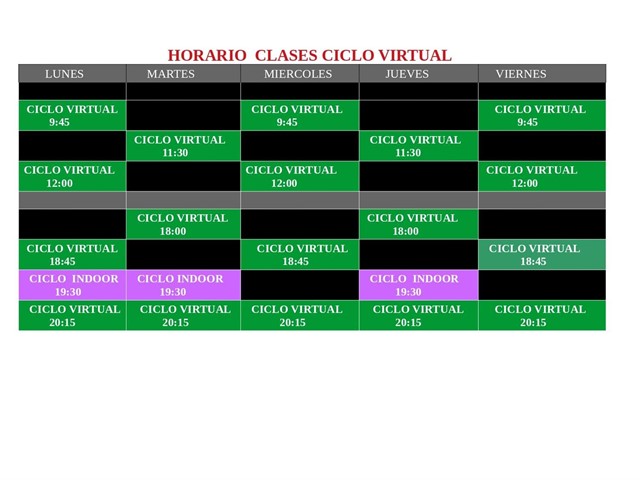 HORARIO CICLO VIRTUAL 2021