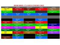 HORARIO CLASES