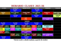 HORARIO DE CLASES 2025/26