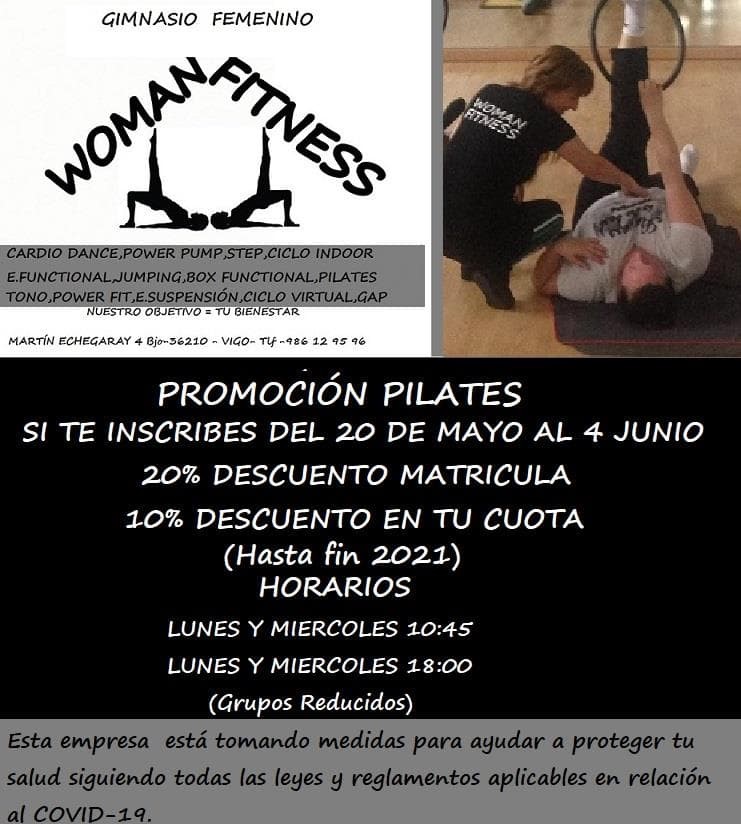 PROMOCIÓN  PILATES MAYO-JUNIO 2021 