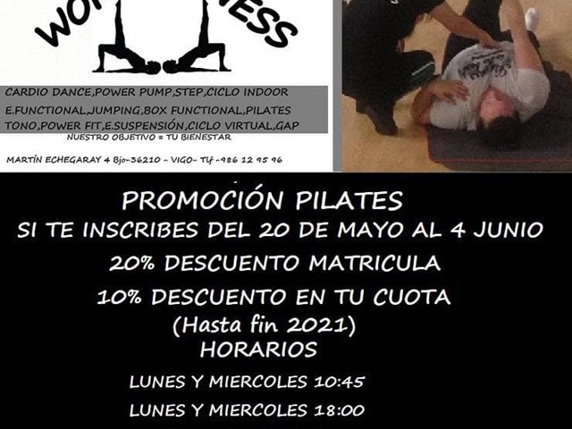 PROMOCIÓN  PILATES MAYO-JUNIO 2021 